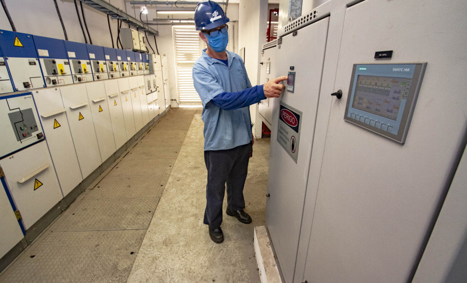 Sanepar prioriza prevenção para evitar interrupção de fornecimento de água  -  Curitiba, 20/08/2021  -  Foto: Andre Thiago Chaves Aguiar