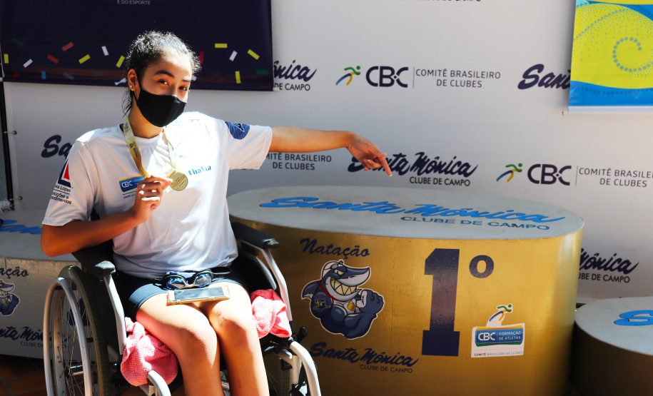 Seguindo com as competições dos 67º Jogos Escolares do Paraná (JEPS) - 12 a 14 anos e 15 a 17 anos - em seu modelo híbrido e descentralizado (em virtude da pandemia), duas disputas presenciais foram realizadas neste fim de semana (dias 21 e 22), em Curitiba e Campo Mourão. As modalidades foram a natação e o handebol.  - Curitiba, 23/08/2021  -  Foto: Alexia Lopes/Comunicação Santa Mônica Clube de Campo