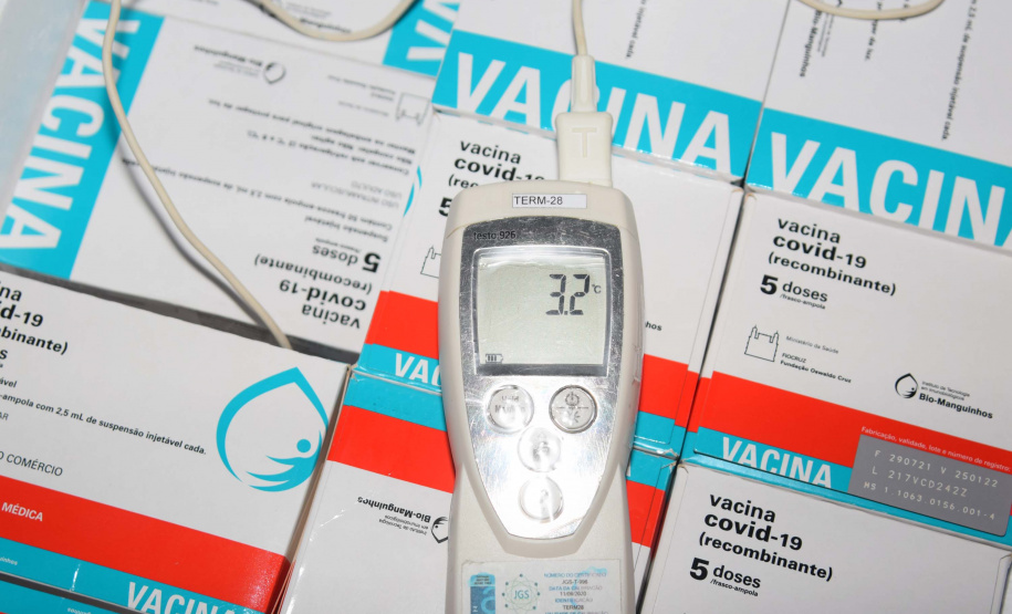 Estado recebe mais 232.250 vacinas contra a Covid-19; lote completa remessa de 435.290 doses. Foto: Américo Antonio/SESA