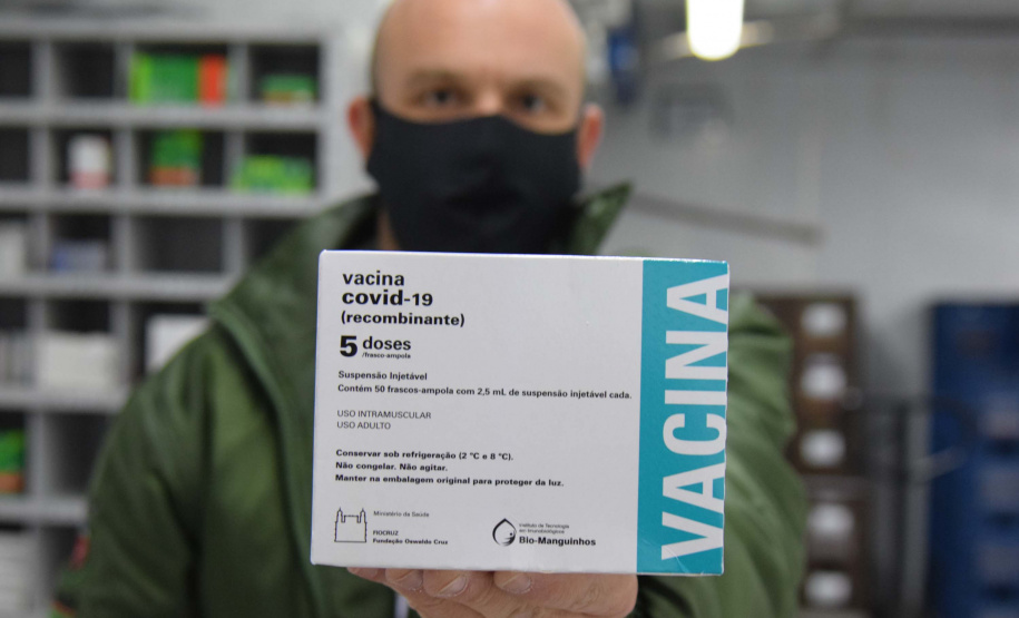 Estado recebe mais 232.250 vacinas contra a Covid-19; lote completa remessa de 435.290 doses. Foto: Américo Antonio/SESA