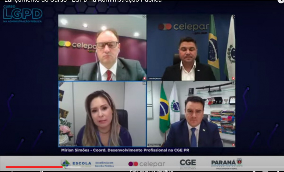 Governo do Estado promove curso sobre proteção de dados pessoais  -  Foto: Reprodução