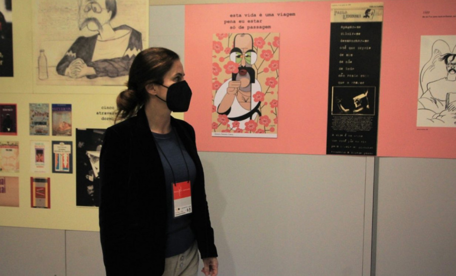 Exposição promovida pela UEPG retrata obra e processo criativo de Paulo Leminski. Foto: UEPG