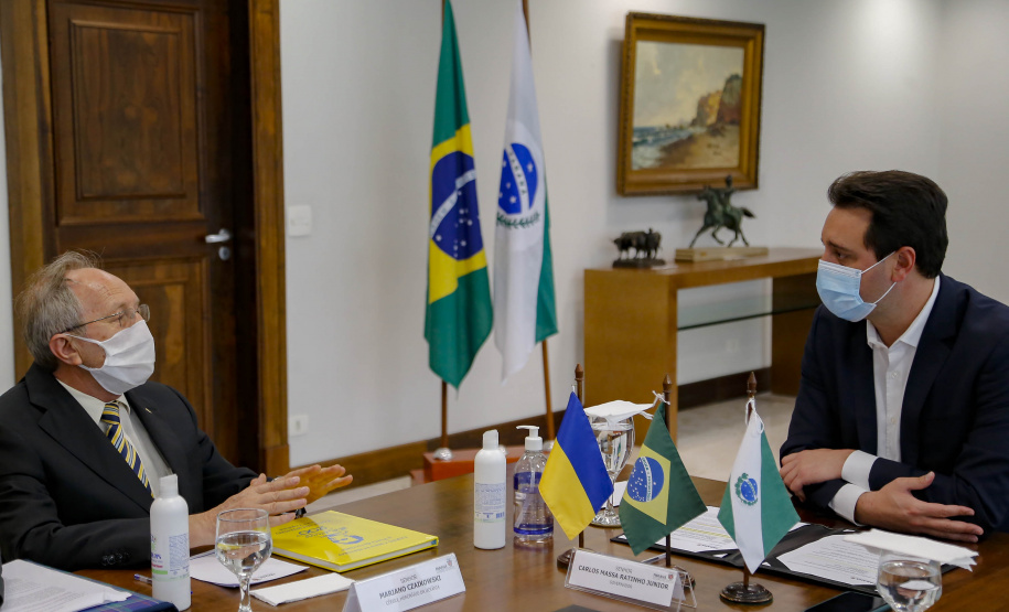 24.08.2021 - Governador Carlos Massa Ratinho Junior , comemoração de 130 anos da imigração ucraniana para o Brasil e 30 anos da renovação da independência da Ucrânia
Mariano Czaikowsky - Consul Honorario Ucrânia
Foto Gilson Abreu/AEN