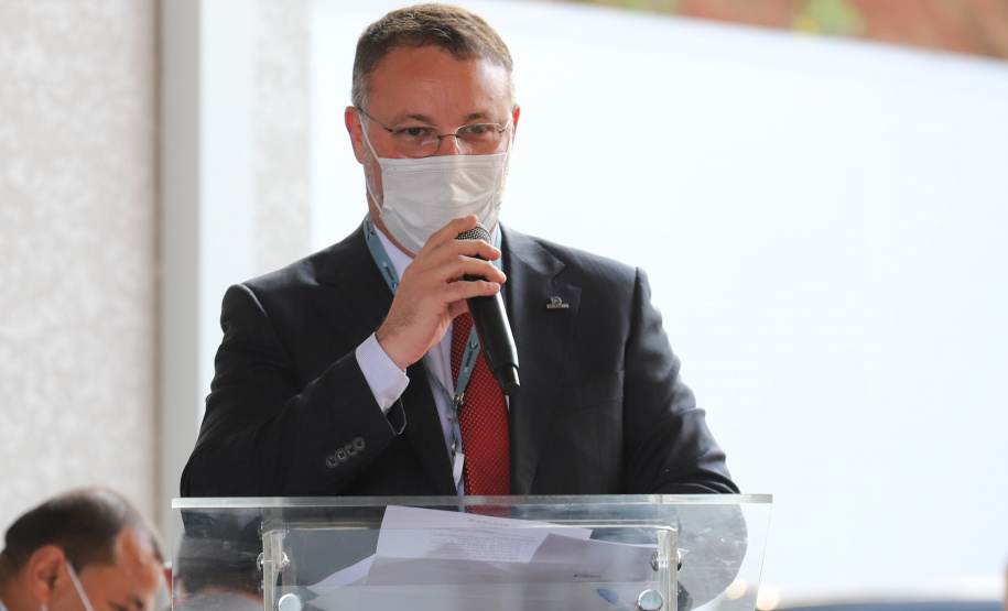 Detran Colombo O governador Carlos Massa Ratinho Junior inaugura nesta quinta-feira (25), Posto avançado do Detran em Colombo. Na foto, o diretor do Detran/PR, Wagner Mesquita.14/05/2021 - Foto: Geraldo Bubniak/AEN