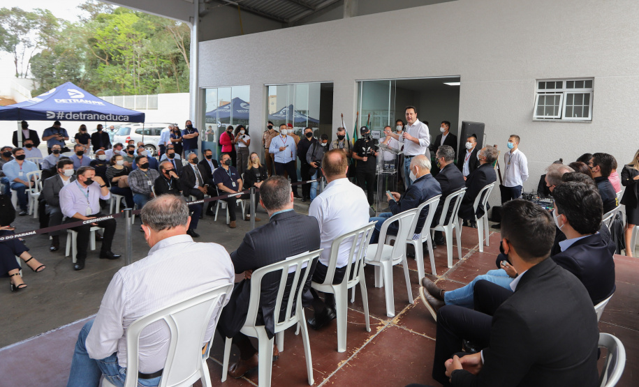 Detran Colombo O governador Carlos Massa Ratinho Junior inaugura nesta quinta-feira (25), Posto avançado do Detran em Colombo. 14/05/2021 - Foto: Geraldo Bubniak/AEN