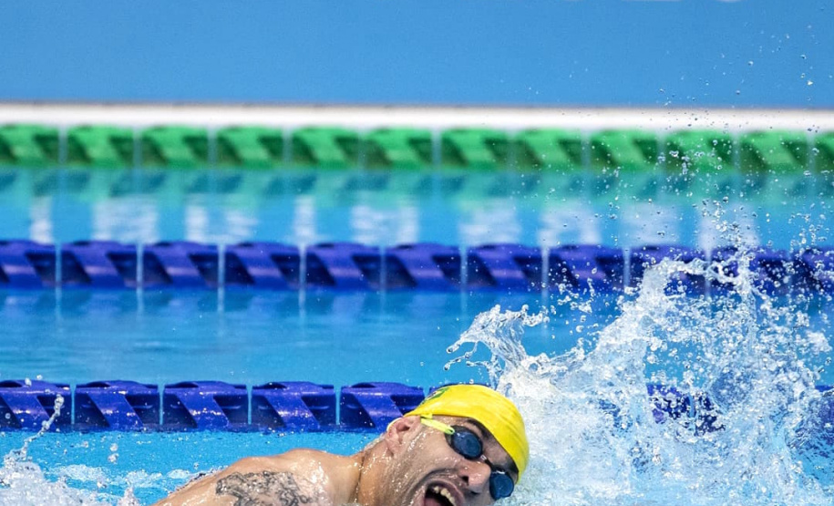 Atletas do Geração Olímpica conquistam medalhas nos Jogos Paralímpicos. Na foto, Eric Tobera, classes S4, garantiu medalha de bronze na prova de revezamento 4x50 livre misto  -  Tóquio, 26/08/2021  -  Foto:  Ale Cabral