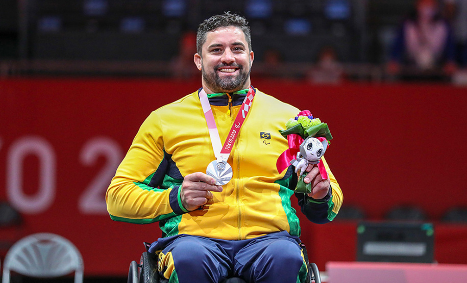 Atletas do Geração Olímpica conquistam medalhas nos Jogos Paralímpicos  -  Jovane Guissone ganhou medalha de prata na prova da espada na Esgrima em Cadeira de Rodas.   -  Tóquio, 26/08/2021  -  Foto: Pedro Ramos