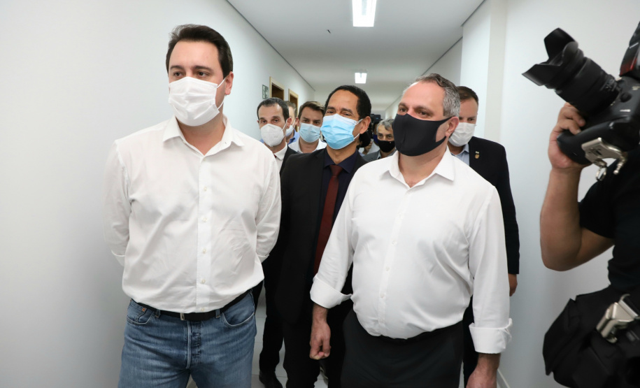 Governador Carlos Massa Ratinho Junior inaugura a nova sede da delegacia de Almirante Tamandaré.Foto: Ari Dias/ AEN