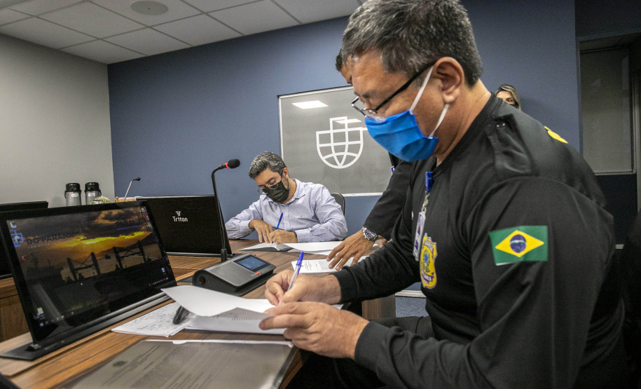 Comissão federal produziu relatório que será usado para melhorias e evolução de todos os sistemas de vigilâncias aplicados pela Portos do Paraná. - Foto:  de Claudio Neves/Portos do Paraná