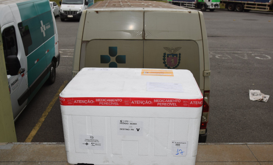 Mais de meio milhão de vacinas contra a Covid-19 serão distribuídas nesta sexta-feira. Foto: Américo Antonio/SESA