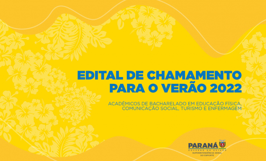 Chamamento para o Verão 2022  - Curitiba, 30/08/2021  -  Foto/Arte: Esporte Paraná