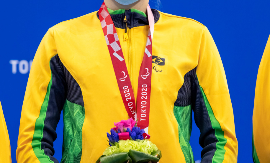 Os atletas do Paraná bateram o recorde de medalhas nos Jogos Paralímpicos de Tóquio 2020. Foram cinco conquistas até agora, uma de prata e quatro de bronze, suplantando o resultado da Rio 2016. Todos são bolsistas do programa Geração Olímpica, do Governo do Estado, cujo patrocínio é da Copel. Foto:Miriam Jeske/CPB