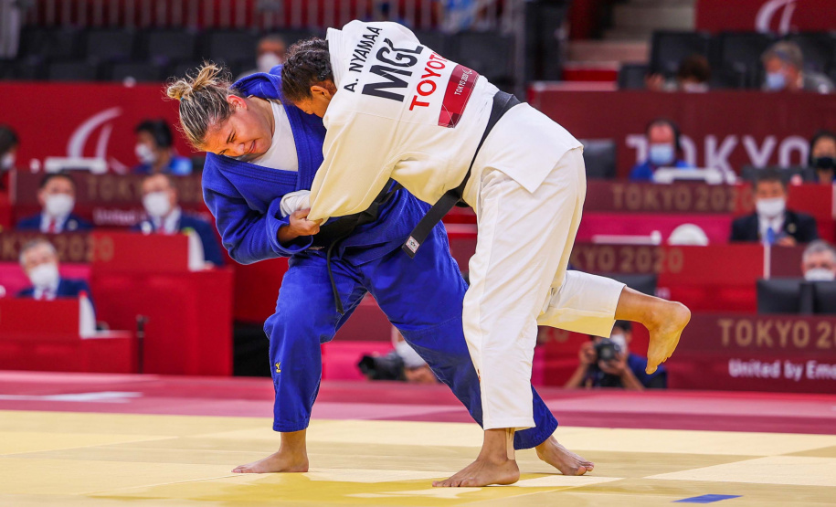 JOGOS PARALÍMPICOS DE TÓQUIO 2020 - JUDÔ Os atletas do Paraná bateram o recorde de medalhas nos Jogos Paralímpicos de Tóquio 2020. Foram cinco conquistas até agora, uma de prata e quatro de bronze, suplantando o resultado da Rio 2016. Todos são bolsistas do programa Geração Olímpica, do Governo do Estado, cujo patrocínio é da Copel. Foto:Matsui Mikihito/CPB.