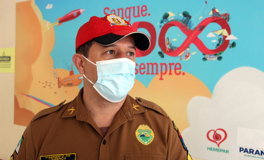 Doação de sangue BPRv Curitiba, 30 de agosto de 2021. Doação de sangue BPRv. - Foto: Soldado Adilson Voinaski Afonso