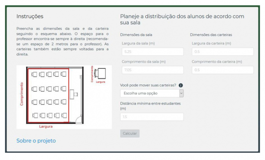 Ferramenta irá auxiliar no cálculo de estudantes em mais de 100 mil salas, com o distanciamento social - Maringá, 31/08/2021 - Foto: UEM