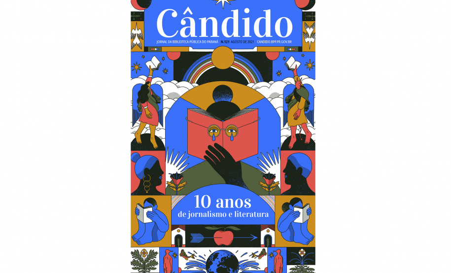 Jornal Cândido da Biblioteca Pública do Paraná completa 10 anos com novo formato, voltado para os meios digitais -  Curitiba, 31/08/2021  -  Foto; BPP