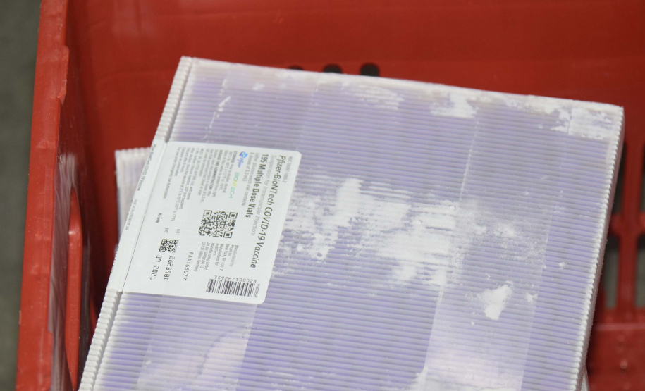 Ministério da Saúde confirma o envio de mais 166.560 segundas doses ao Paraná . Foto; Américo Antonio/SESA