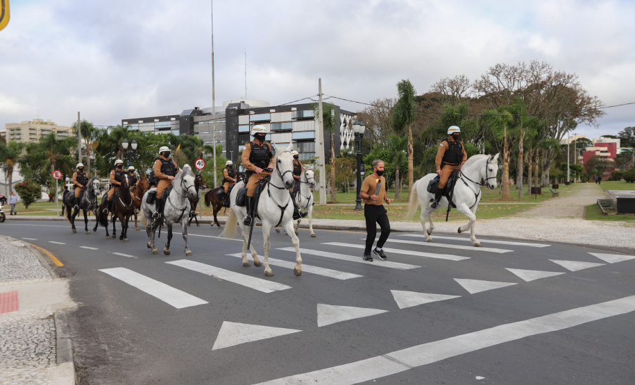 Semana Patria Celebrações da Semana da Pátria, em comemoração aos 199 anos da Independência do Brasil, começaram nesta quarta-feira (1) no Paraná com um evento realizado no Palácio Iguaçu, em Curitiba. 01/09/2021 - Foto: Geraldo Bubniak/AEN