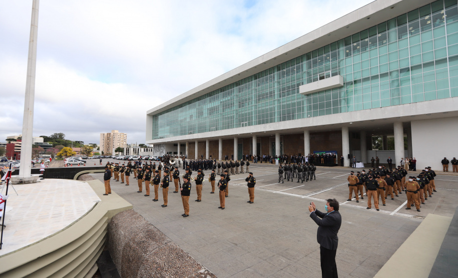 Semana Patria Celebrações da Semana da Pátria, em comemoração aos 199 anos da Independência do Brasil, começaram nesta quarta-feira (1) no Paraná com um evento realizado no Palácio Iguaçu, em Curitiba. 01/09/2021 - Foto: Geraldo Bubniak/AEN