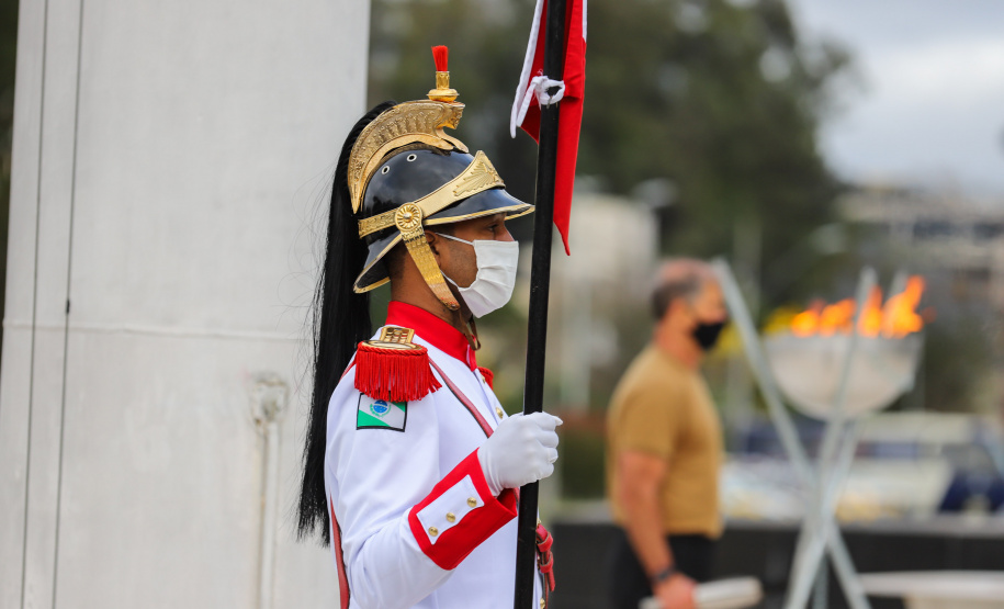Semana Patria Celebrações da Semana da Pátria, em comemoração aos 199 anos da Independência do Brasil, começaram nesta quarta-feira (1) no Paraná com um evento realizado no Palácio Iguaçu, em Curitiba. 01/09/2021 - Foto: Geraldo Bubniak/AEN