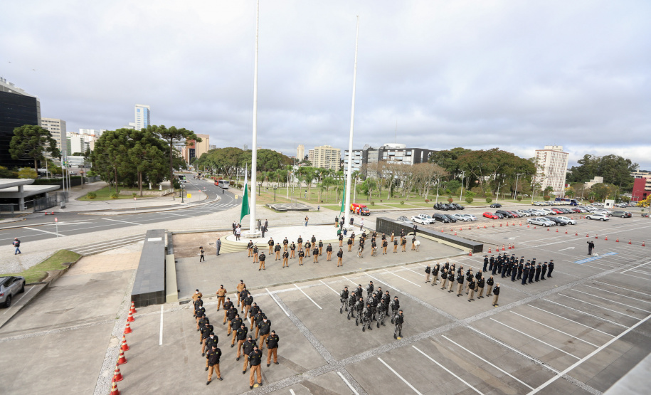 Semana Patria Celebrações da Semana da Pátria, em comemoração aos 199 anos da Independência do Brasil, começaram nesta quarta-feira (1) no Paraná com um evento realizado no Palácio Iguaçu, em Curitiba. 01/09/2021 - Foto: Geraldo Bubniak/AEN