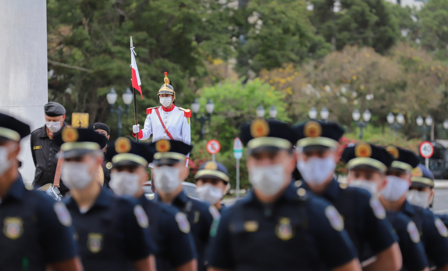 Semana Patria Celebrações da Semana da Pátria, em comemoração aos 199 anos da Independência do Brasil, começaram nesta quarta-feira (1) no Paraná com um evento realizado no Palácio Iguaçu, em Curitiba. 01/09/2021 - Foto: Geraldo Bubniak/AEN