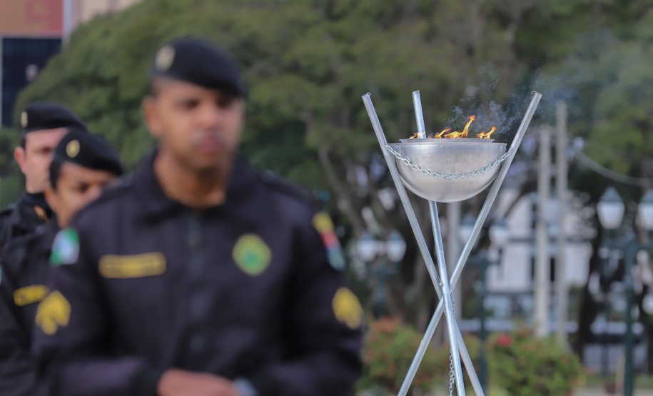 Semana Patria Celebrações da Semana da Pátria, em comemoração aos 199 anos da Independência do Brasil, começaram nesta quarta-feira (1) no Paraná com um evento realizado no Palácio Iguaçu, em Curitiba. 01/09/2021 - Foto: Geraldo Bubniak/AEN