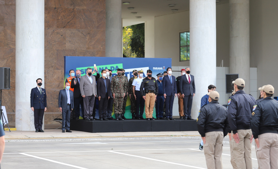 Semana Patria Celebrações da Semana da Pátria, em comemoração aos 199 anos da Independência do Brasil, começaram nesta quarta-feira (1) no Paraná com um evento realizado no Palácio Iguaçu, em Curitiba. 01/09/2021 - Foto: Geraldo Bubniak/AEN