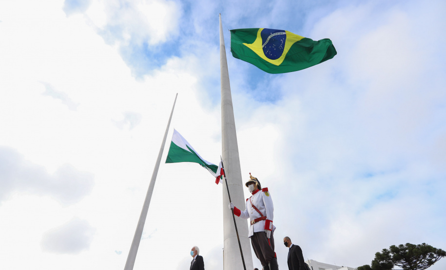 Semana Patria Celebrações da Semana da Pátria, em comemoração aos 199 anos da Independência do Brasil, começaram nesta quarta-feira (1) no Paraná com um evento realizado no Palácio Iguaçu, em Curitiba. 01/09/2021 - Foto: Geraldo Bubniak/AEN