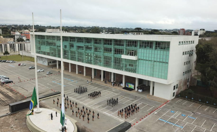 Celebrações da Semana da Pátria, em comemoração aos 199 anos da Independência do Brasil, começaram nesta quarta-feira (1) no Paraná com um evento realizado no Palácio Iguaçu, em Curitiba. 01/09/2021 - Foto: Alessandro Vieira/AEN