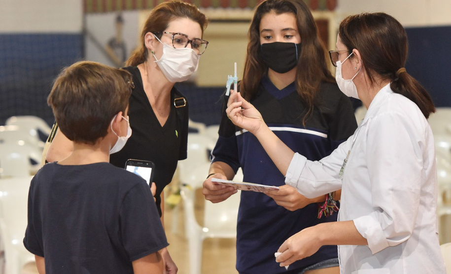 80% dos adolescentes de Toledo já receberam a primeira dose da vacina contra a Covid-19. Foto: Carlos Mini Rodrigues - Prefeitura de Toledo