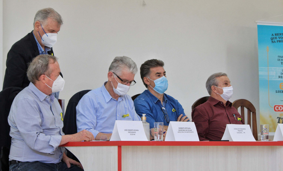 O o secretário estadual da Agricultura e do Abastecimento, Norberto Ortigara, participa da abertura do 2º Show Rural Coopavel de Inverno, em Cascavel. Foto:SEAB