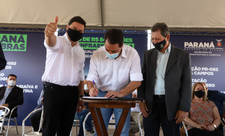 Governador autoriza construção de terceiras faixas na PR-092, entre Jaguariaíva e Santo Antônio da Platina  - Siqueira Campos/02/09/2021  -  Foto: Ari Dias/AEN
