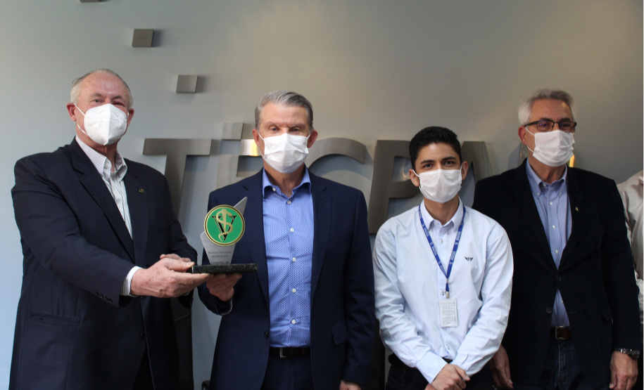 Tecpar recebe prêmio por sua produção de vacina antirrábica veterinária. - Curitiba, 02/09/2021  -  Foto: Tecpar