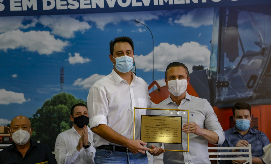 02.09.2021Governador Carlos Massa Ratinho Junior autoriza licitação do distrito industrial e anuncia investimentos em Jacarezinho. 
Foto Gilson Abreu/AEN