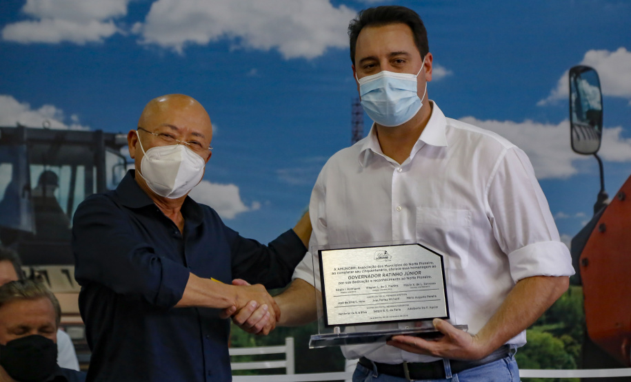 02.09.2021Governador Carlos Massa Ratinho Junior autoriza licitação do distrito industrial e anuncia investimentos em Jacarezinho. 
Foto Gilson Abreu/AEN