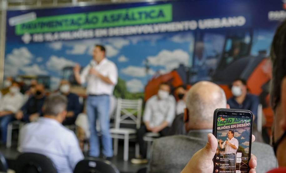 02.09.2021Governador Carlos Massa Ratinho Junior autoriza licitação do distrito industrial e anuncia investimentos em Jacarezinho. 
Foto Gilson Abreu/AEN