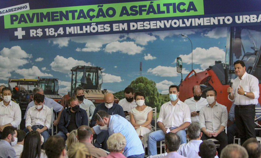 02.09.2021Governador Carlos Massa Ratinho Junior autoriza licitação do distrito industrial e anuncia investimentos em Jacarezinho. 
Foto Gilson Abreu/AEN