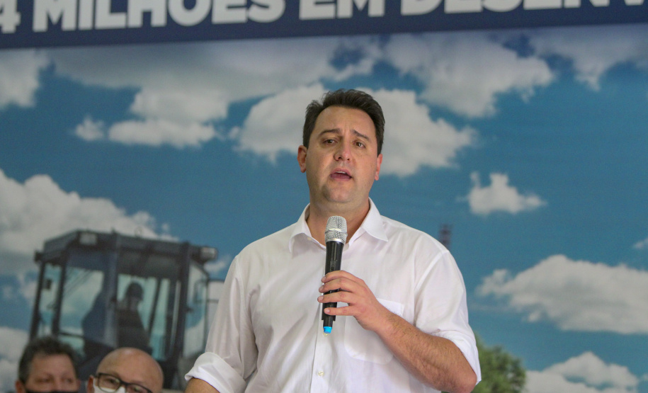 02.09.2021Governador Carlos Massa Ratinho Junior autoriza licitação do distrito industrial e anuncia investimentos em Jacarezinho. 
Foto Gilson Abreu/AEN