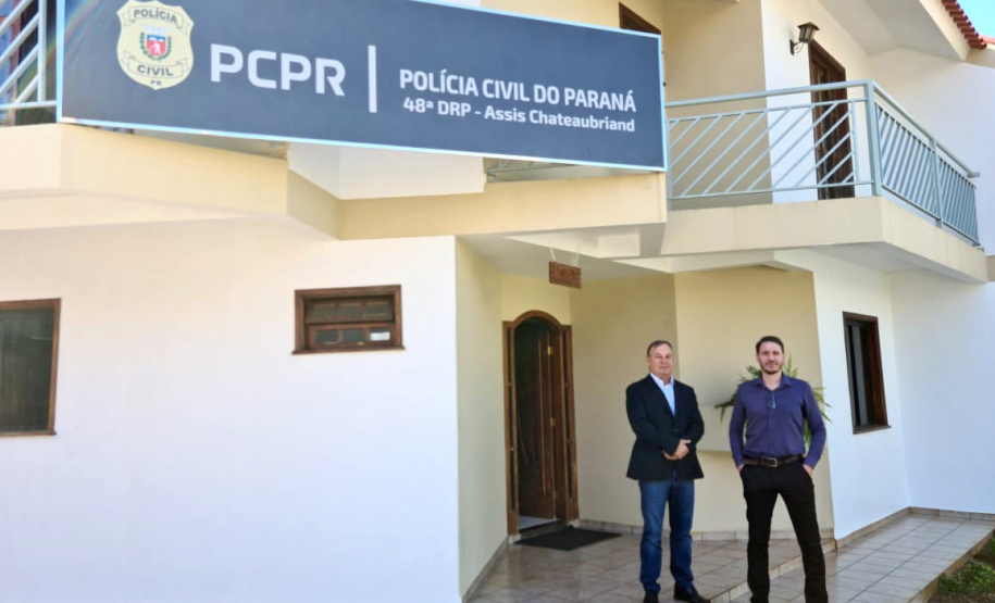 A Polícia Civil do Paraná (PCPR) inaugurou nesta semana a nova Delegacia Regional de Polícia em Assis Chateaubriand, no Oeste do Estado. O motivo da mudança foi a desvinculação com a carceragem integrante da delegacia velha, que passou a ser de gestão plena do Departamento Penitenciário (Depen). - Curitiba, 02/09/2021 - Foto: SESP-PR