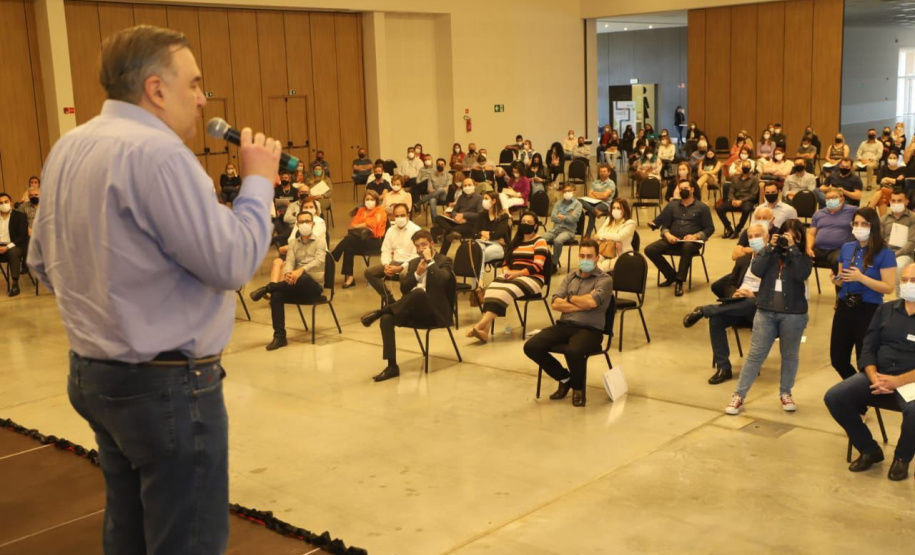 Ney Leprevost realiza interiorização da Secretaria de Justiça na região de Guarapuava e destaca a parceria do Governo com os setores produtivos para gerar empregos no Paraná  -  Curitiba, 03/09/2021  -  Foto: SEJUF