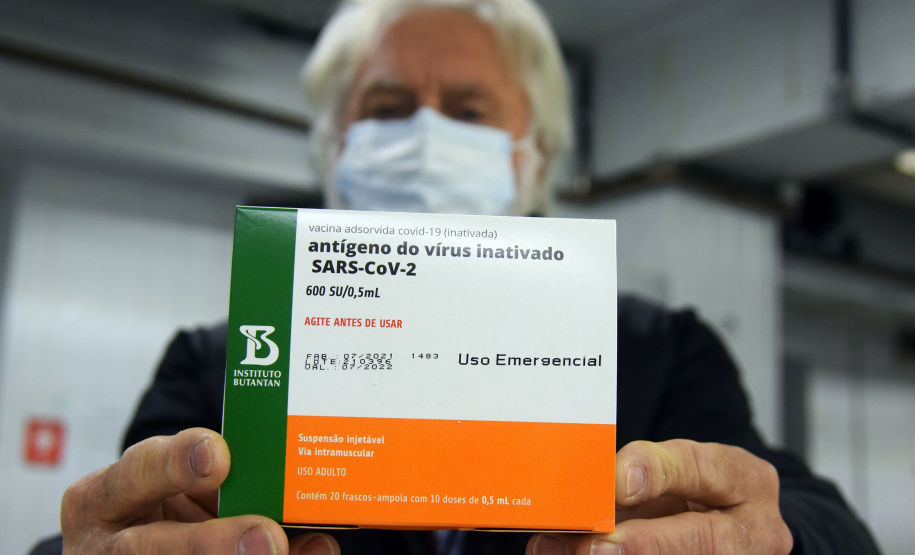 Ministério vai enviar 641.782 vacinas contra a Covid-19 ao Paraná; 187,8 mil chegam no sábado Foto: Americo Antonio/SESA