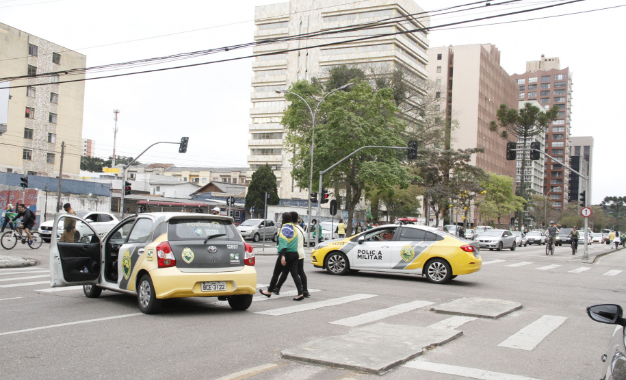Polícia Militar acompanha atos públicos no Paraná e garante tranquilidade durante o dia - Curitiba, 07/09/2021 - Foto: PMPR