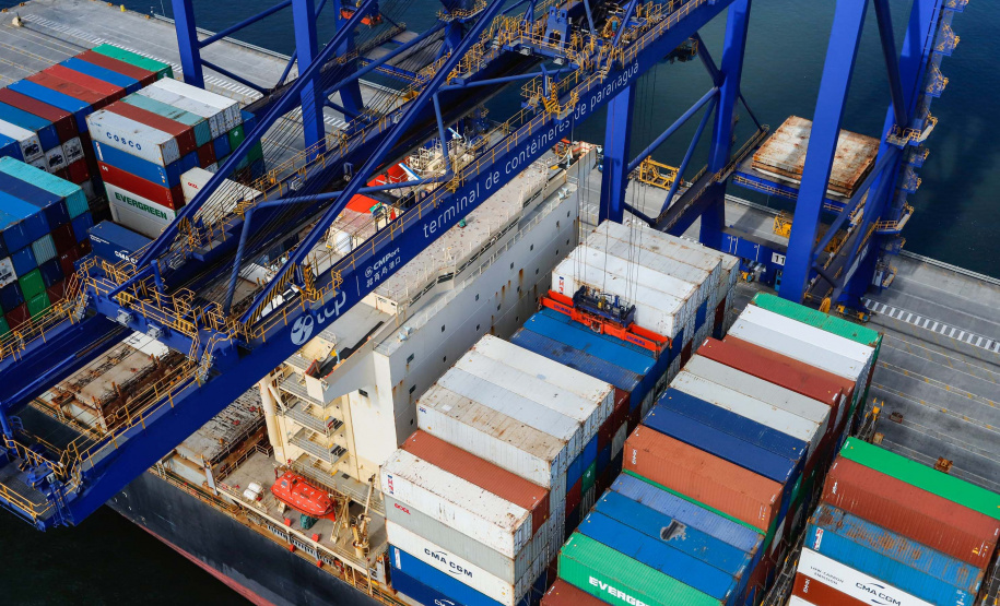 Movimentação de cargas segue em alta nos Portos do Paraná
. Foto: Rodrigo Felix Leal/SEIL