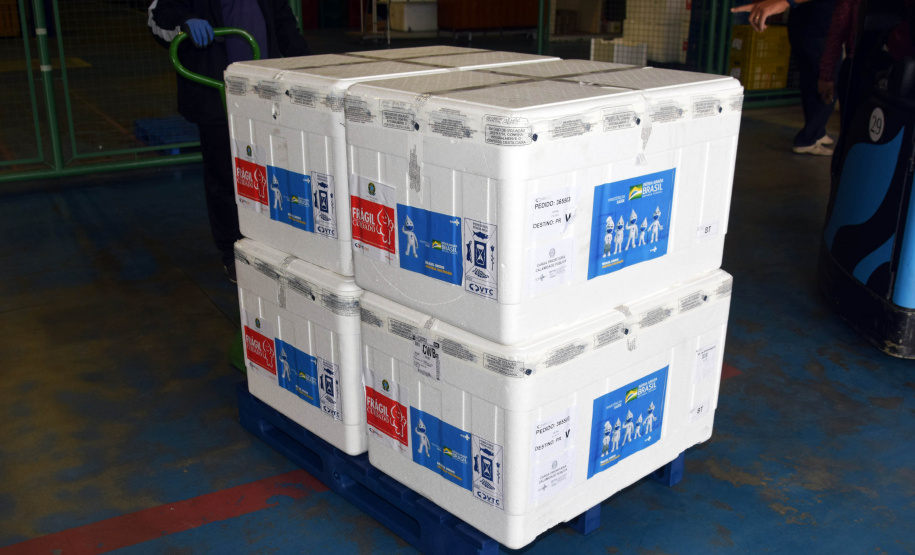 O Paraná recebe mais 100.400 imunizantes da CoronaVac/Butantan é destinada à primeira e segunda doses (D1 e D2),  referente à 49ª pauta de distribuição do Ministério da Saúde. -  Curitiba, 09/09/2021  -  Foto: Américo Antonio/SESA