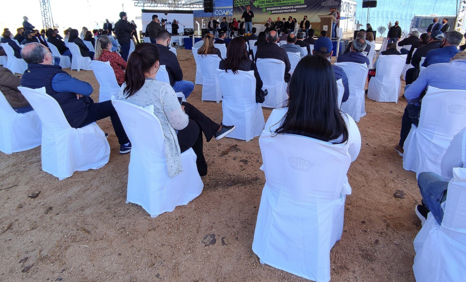 O governador Carlos Massa Ratinho Junior visitou Coronel Domingos Soares, na região Sudoeste, nesta quinta-feira (9), para a entrega da pavimentação de 27,1 quilômetros na PR-912, que separa a cidade de Palmas. Foto: Jonathan Campos/AEN
