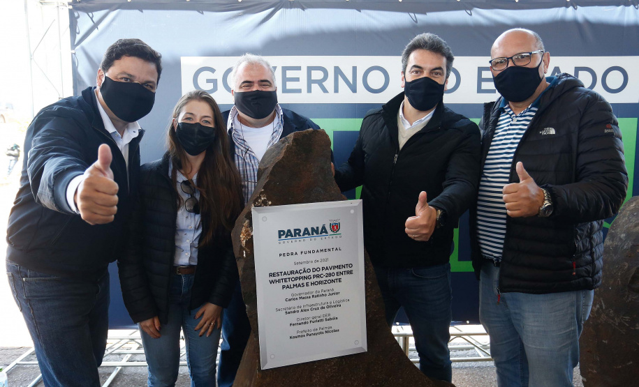 O governador Carlos Massa Ratinho Junior visitou Coronel Domingos Soares, na região Sudoeste, nesta quinta-feira (9), para a entrega da pavimentação de 27,1 quilômetros na PR-912, que separa a cidade de Palmas. Foto: Jonathan Campos/AEN