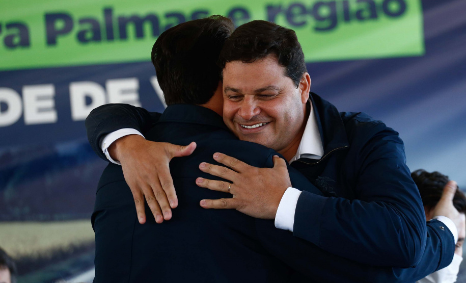 O governador Carlos Massa Ratinho Junior visitou Coronel Domingos Soares, na região Sudoeste, nesta quinta-feira (9), para a entrega da pavimentação de 27,1 quilômetros na PR-912, que separa a cidade de Palmas. Foto: Jonathan Campos/AEN