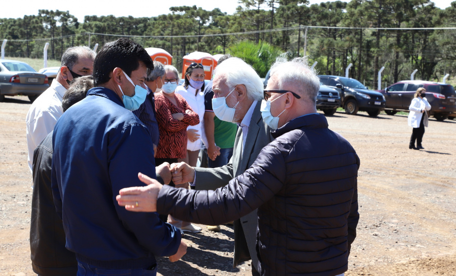 Governador entrega rodovia pavimentada que muda a realidade de Coronel Domingos Soares. Foto: Ari Dias/AEN