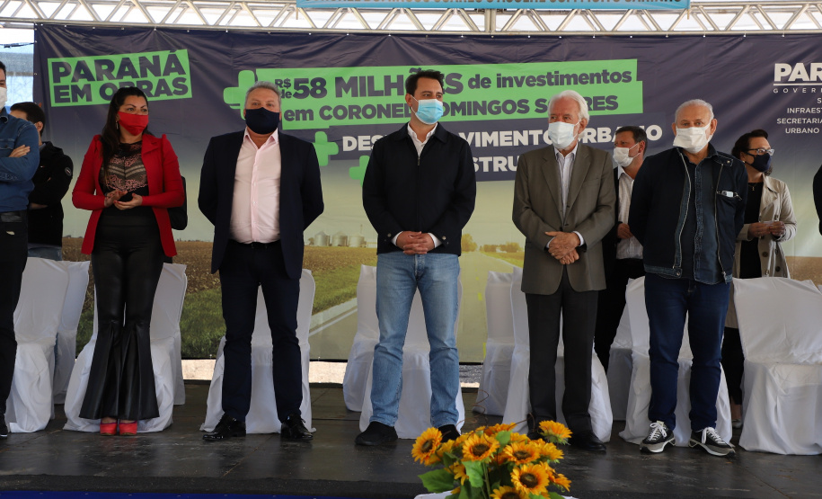 Governador entrega rodovia pavimentada que muda a realidade de Coronel Domingos Soares. Foto: Ari Dias/AEN